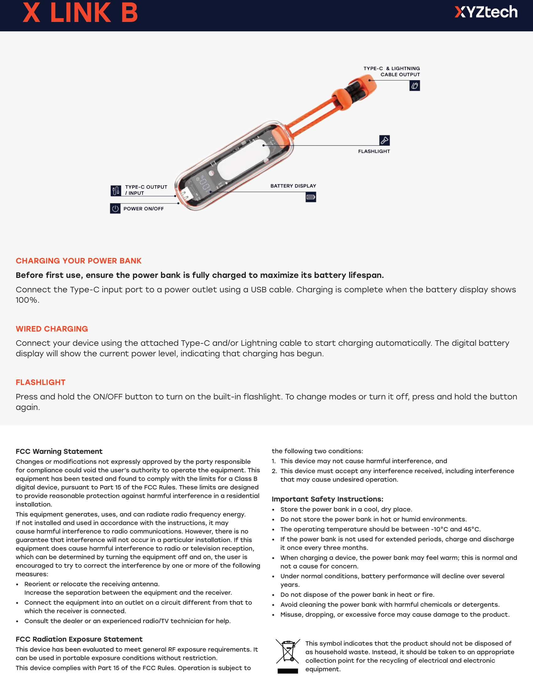 XYZtech X Link B Power Bank - 10000mAh