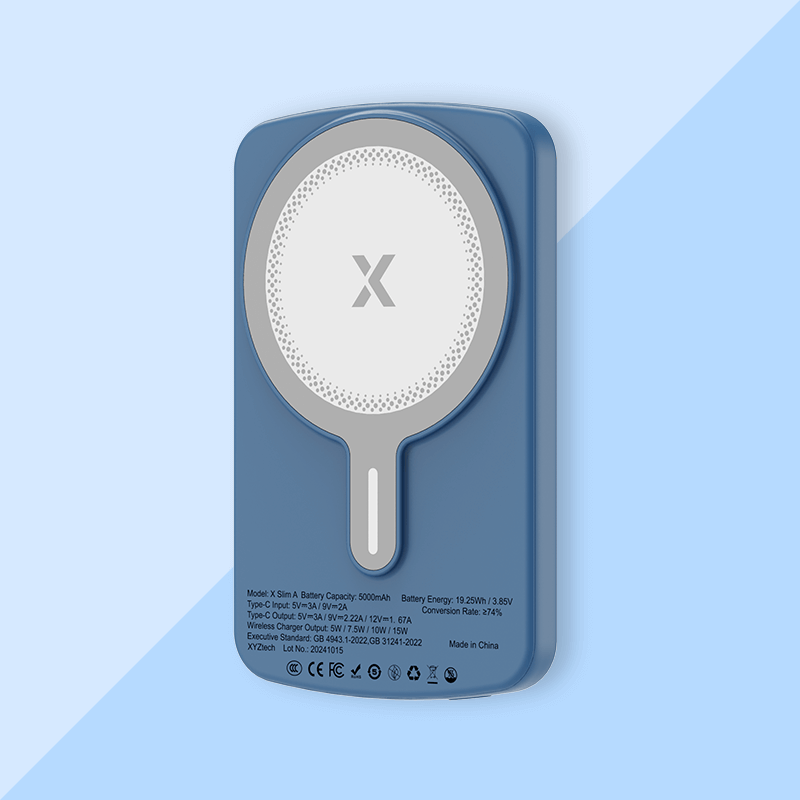 XYZtech X Slim A Wireless Power Bank - 5000mAh - Blue