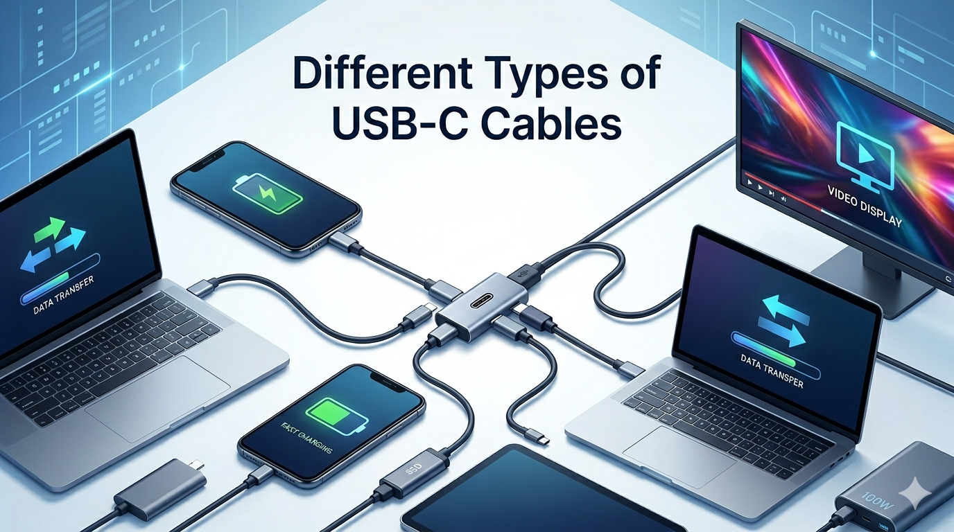 Visual Cable Guide What Are The Different Types of USB-C Cables? A Complete Guide – XYZtech