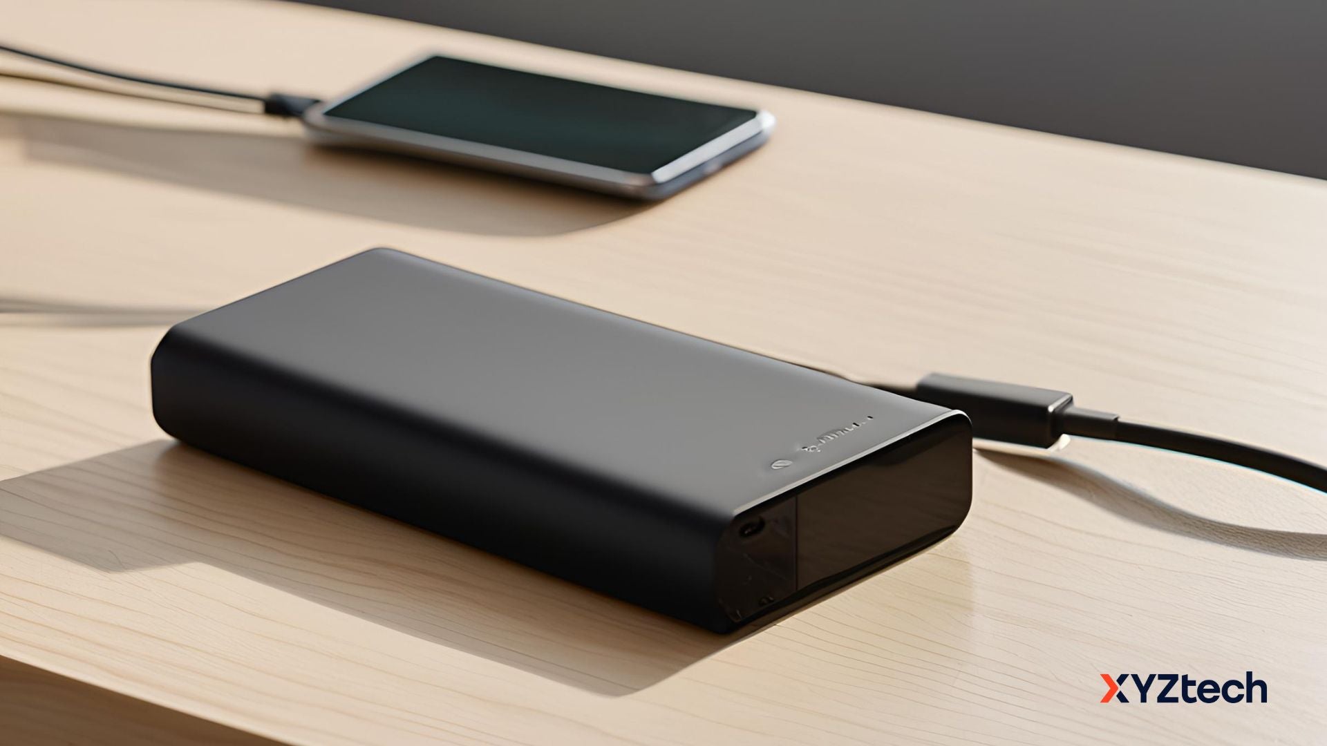 A Power Bank Charging a Phone for the First Time