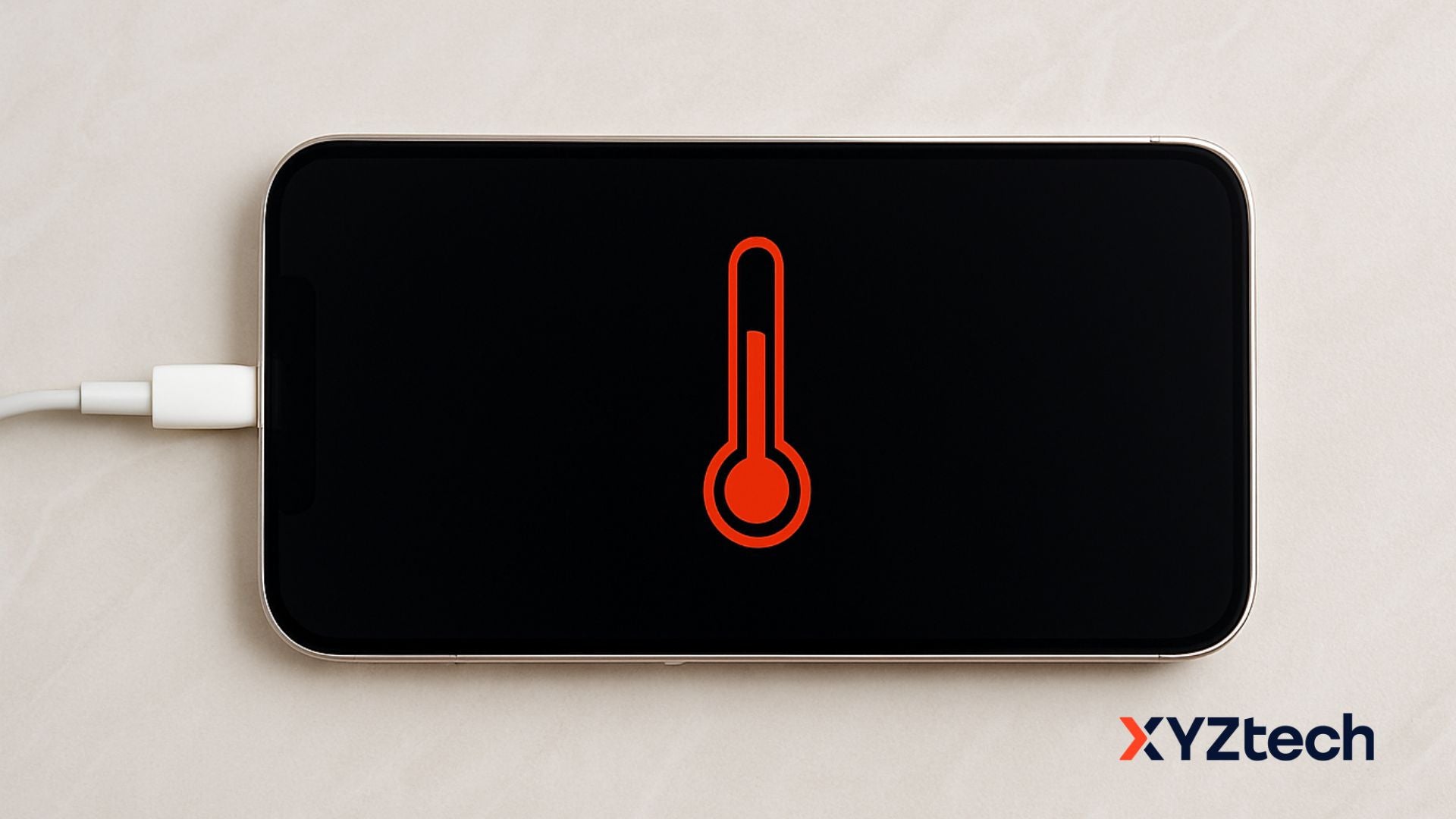 A phone gets hot when charging.