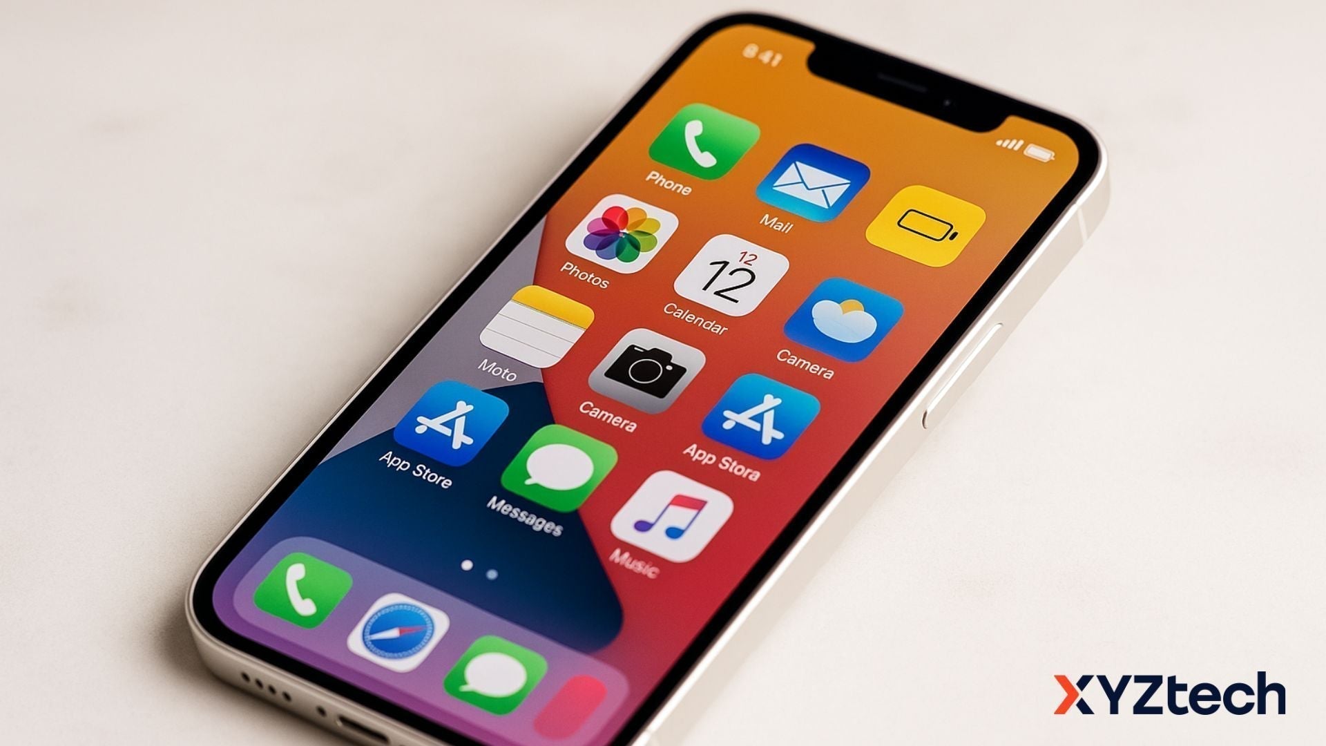 iPhone in Low Power Mode.