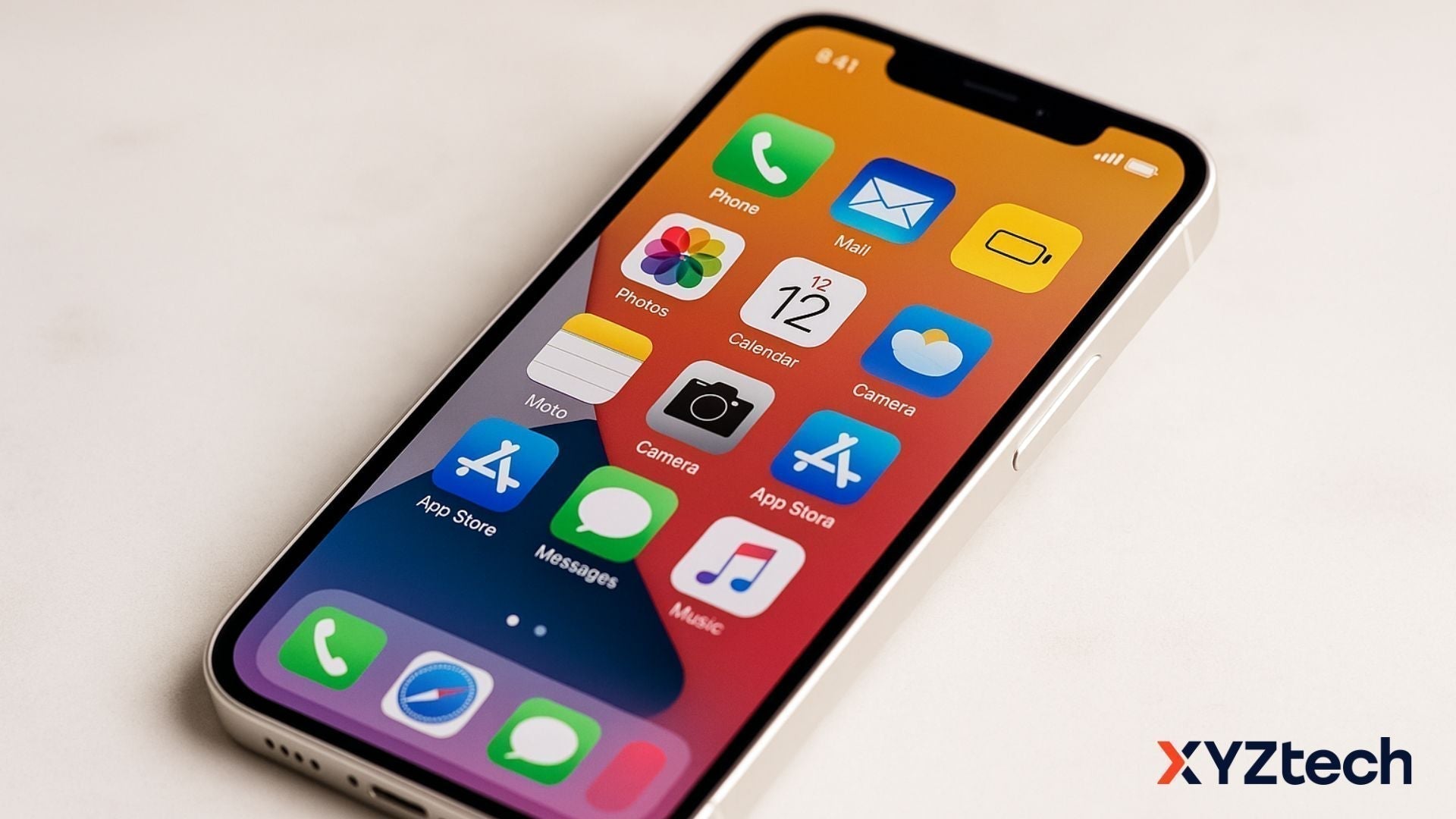 iPhone in Low Power Mode.