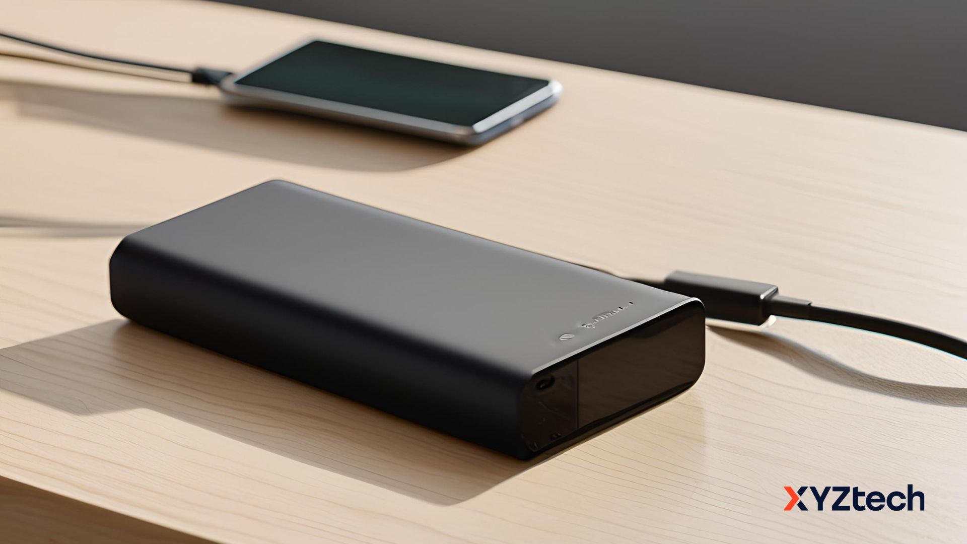 Power Bank with Built-In Cables