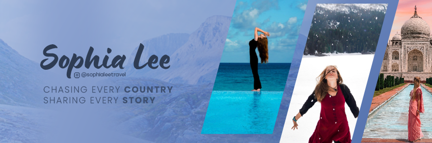 A poster banner for Sophia Lee