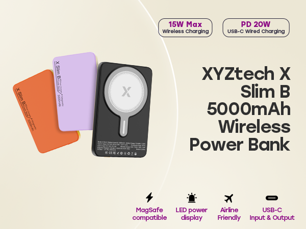 XYZtech X Slim B Wireless Power Bank - 5000mAh