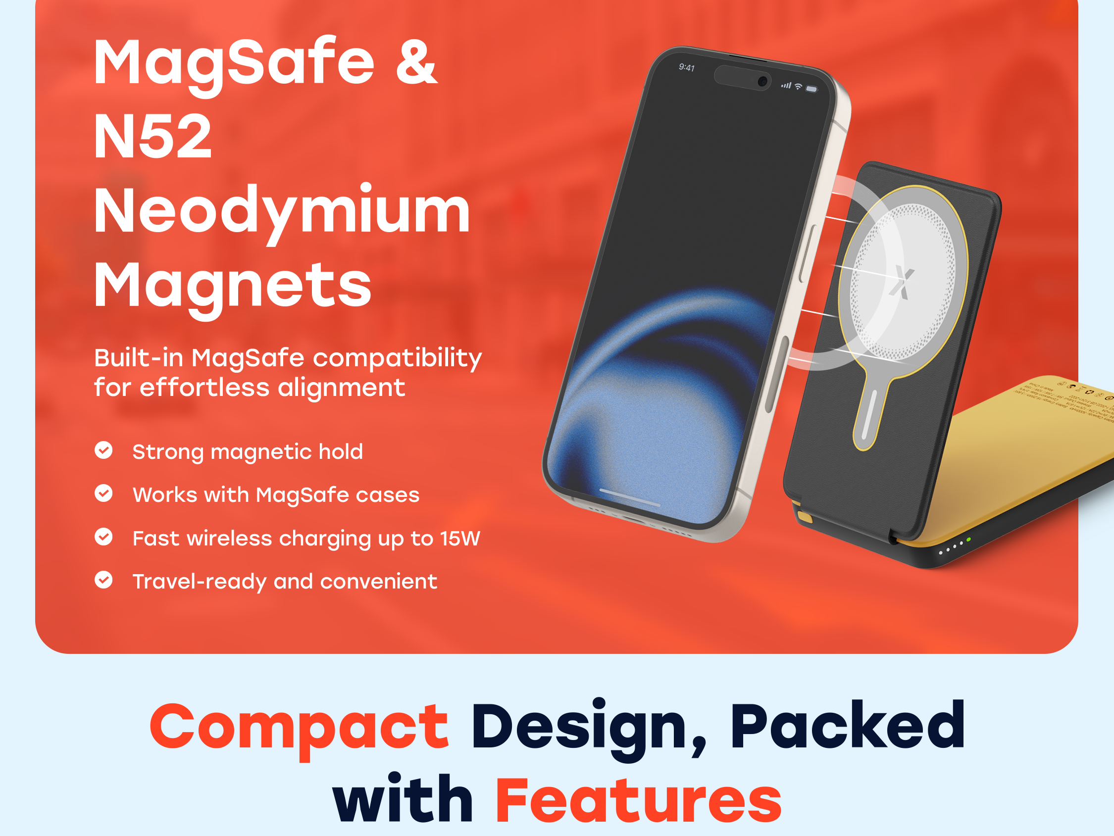 XYZtech X Stand Wireless Power Bank - 5000mAh