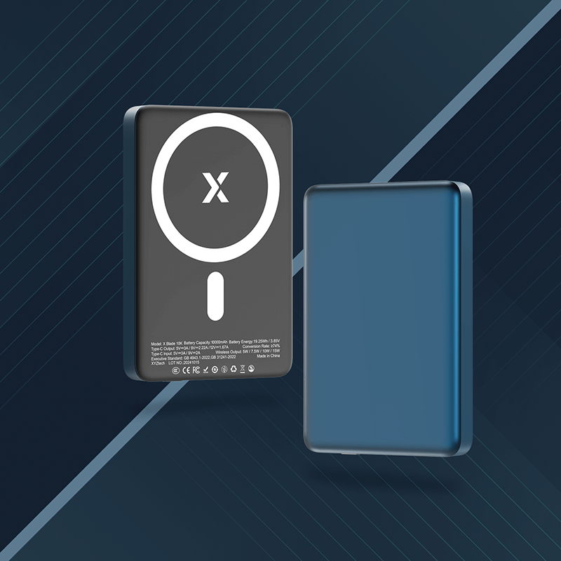 XYZtech X Blade 10K Wireless Power Bank - Metallic Blue